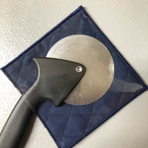 Navy Blue Pizza Wheel Cover